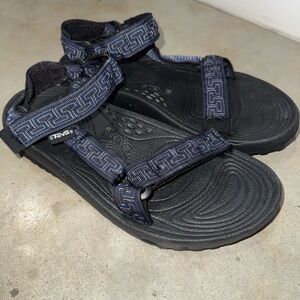Teva Navy and Black Velcro Strapped Sandals